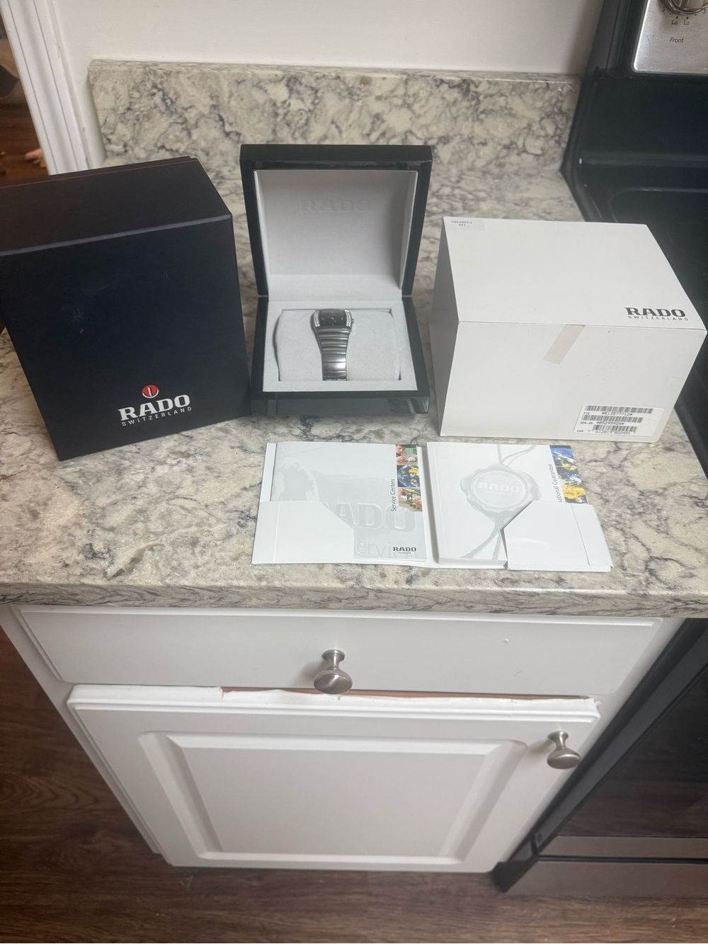 Rado Sintra Jubilé Platinum Ceramic Diamond Women's Watch R13577712 Full Set